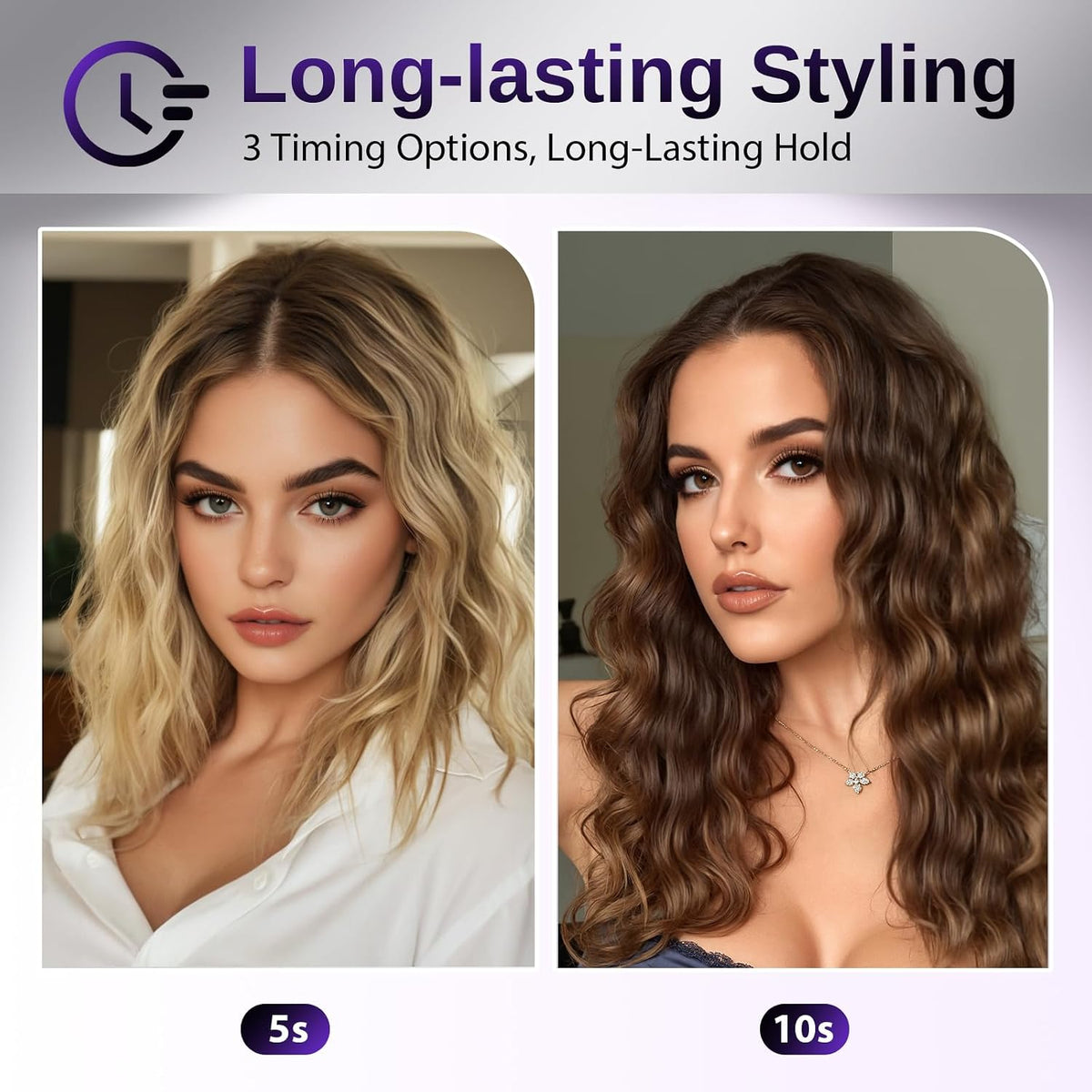 Waver Hair Tool NOVUSPRO Hair Crimper,Wave Curling Iron for All Hair Types,Ionic Waver Crimper Easy to use &