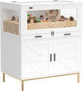 Hamster Cage with Storage Cabinet for Bunny Rat 30" x 19.5" x 36"