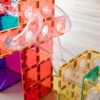 Magnetic Tiles Rainbow Ball Run Expansion Pack, 66 Pieces