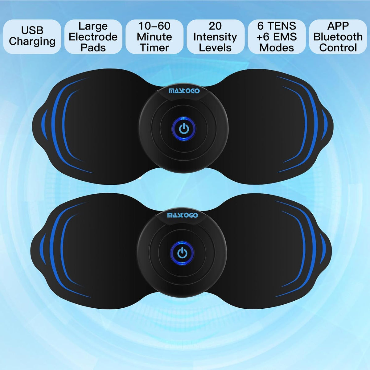 12 Modes Wireless TENS Unit Muscle Stimulator for Pain Relief