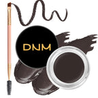 Eyebrow Pomade Kit with Dual-ended Eyebrow Brush, Water and Stain Resistant High Pigment Pomade, Corrects Brow