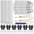 Piercing Kit 44pcs - Usiriy Piercing Needle Kit with 20G 18G 16G 14G 12G