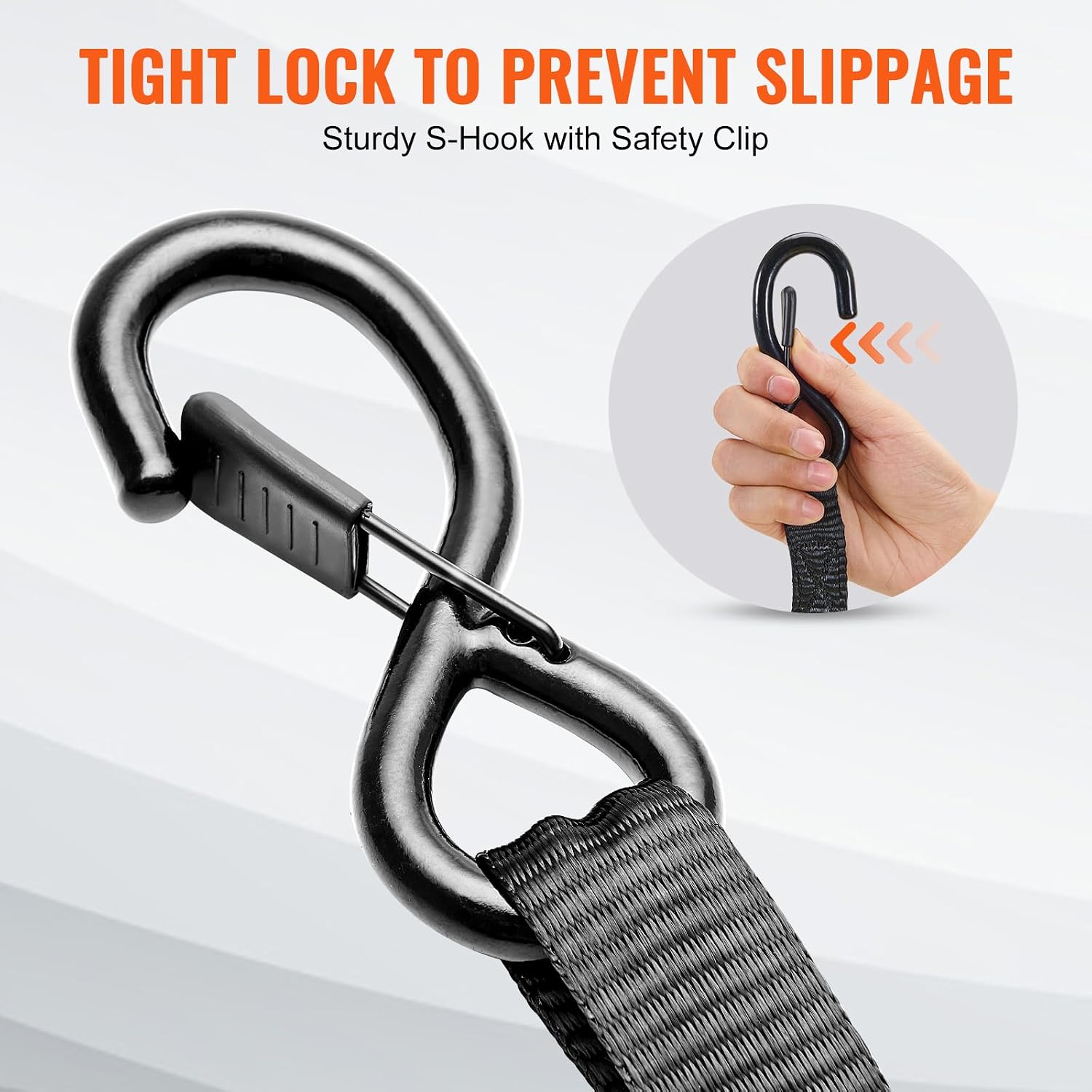 Ratchet Tie Down Straps (4PK), 2200 lb Break Strength, 1" x 15' Heavy Duty Ratchet Tie Down Strap Set with Padded