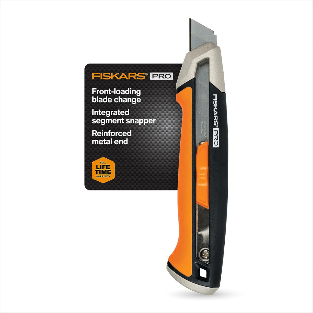 Pro Snap-Off Utility Knife, Accomodates 18mm Snap-Off Blades