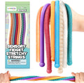 Fidget Sensory Autism Toys Kids - Textured Stretchy Strings for Adults ADHD Children Stress, Flexible & Durable Quiet