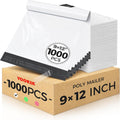 Bulk Pack 1000 Pcs White Poly Mailers 9x12 Inch