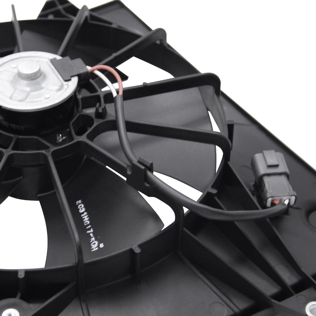 PartsFlow Radiator Cooling Fan Assembly Compatible with 2003 2004 2005 2006 2007 Honda Accord (DX Sedan&EX Coupe&EX Sedan&LX Coupe&LX Sedan) 2.4L 620-225