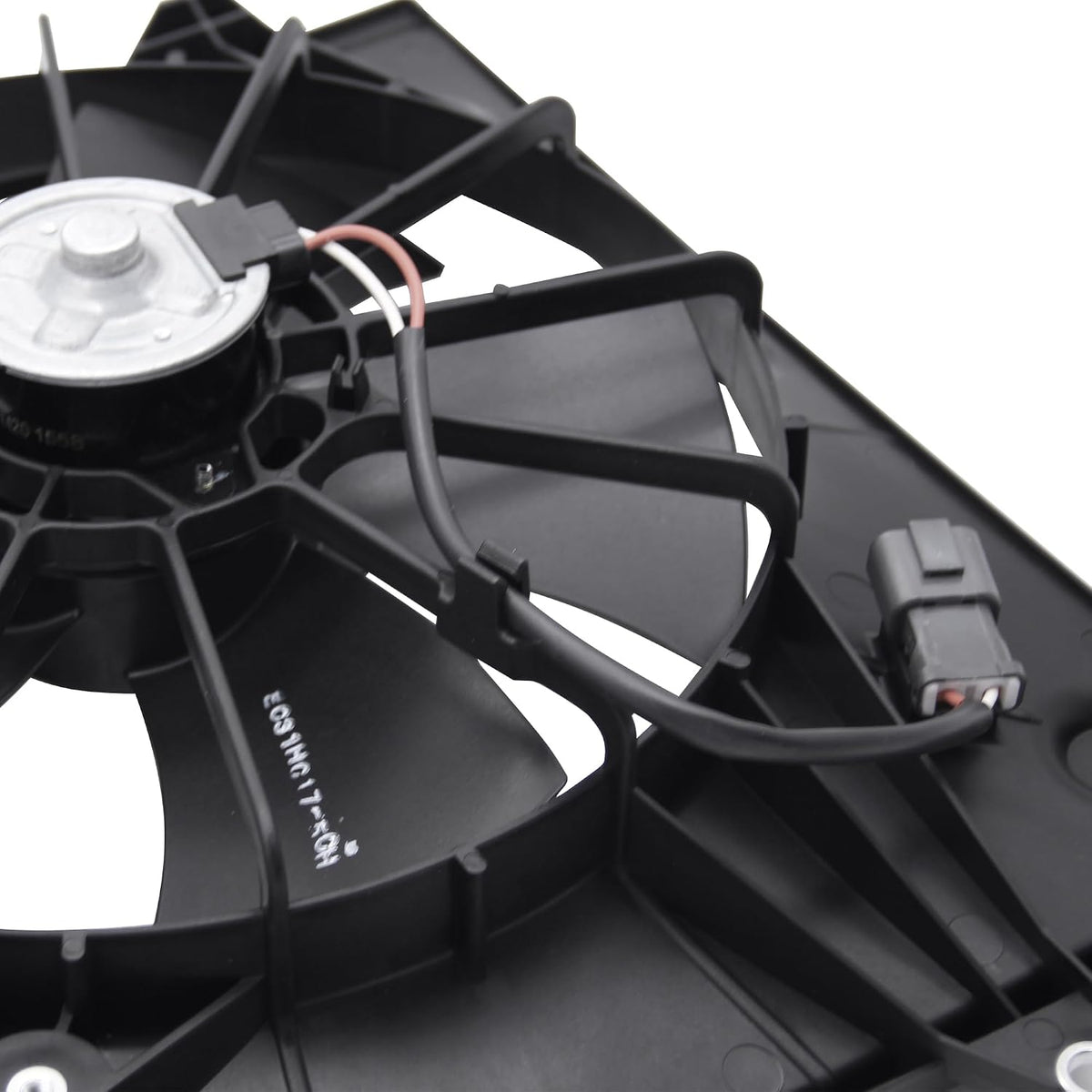 PartsFlow Radiator Cooling Fan Assembly Compatible with 2003 2004 2005 2006 2007 Honda Accord (DX Sedan&EX Coupe&EX Sedan&LX Coupe&LX Sedan) 2.4L 620-225