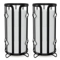 Toilet Paper Holder Stand Frees Standing,2 Pack Black