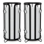 Toilet Paper Holder Stand Frees Standing,2 Pack Black
