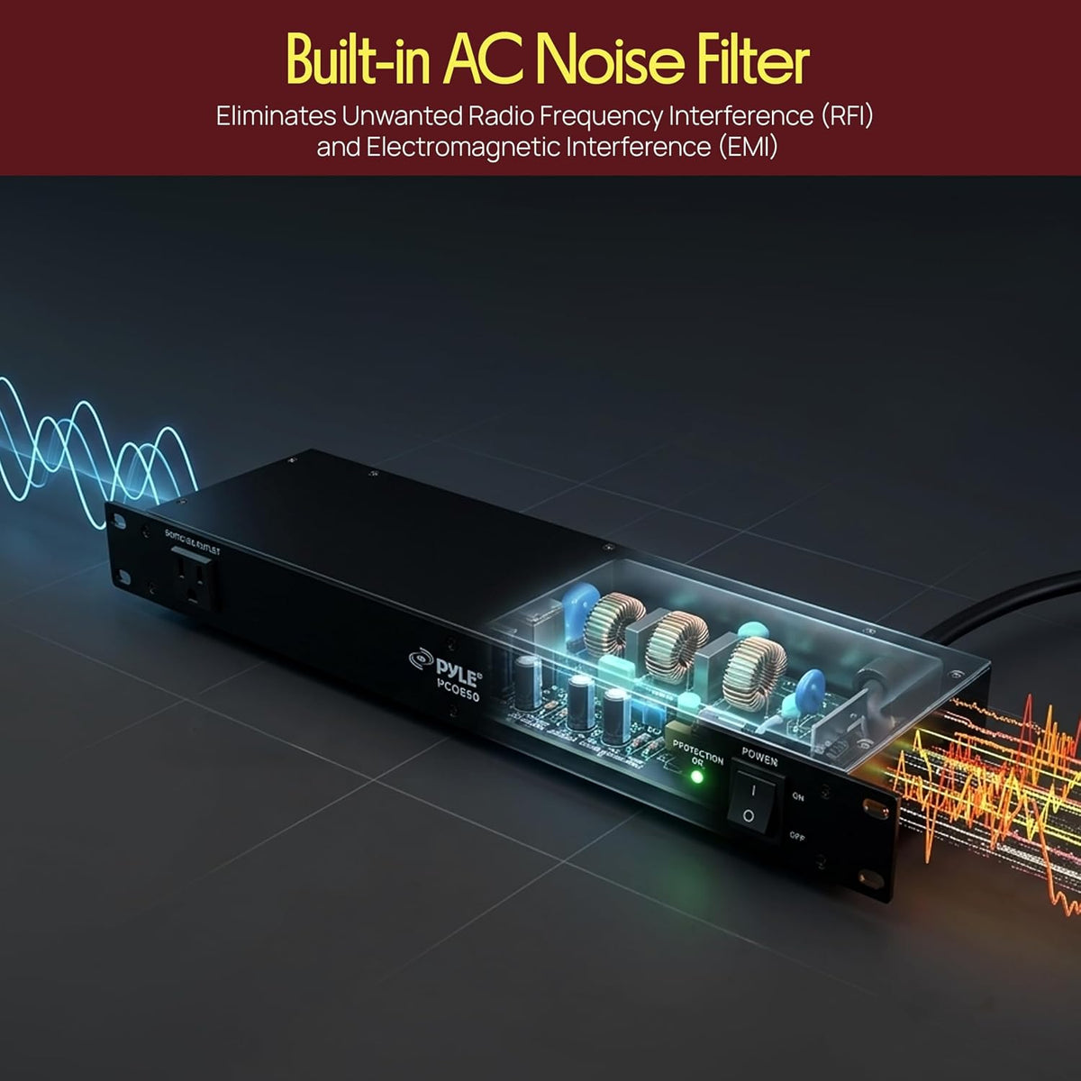 1U Rack Mount Power Conditioner – 7 Outlet Surge Protector