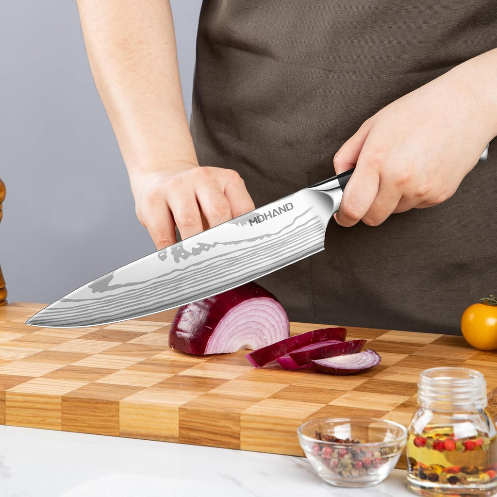 Chef Knife Set with Roll Bag, Sharp Professional Chef Knives Set