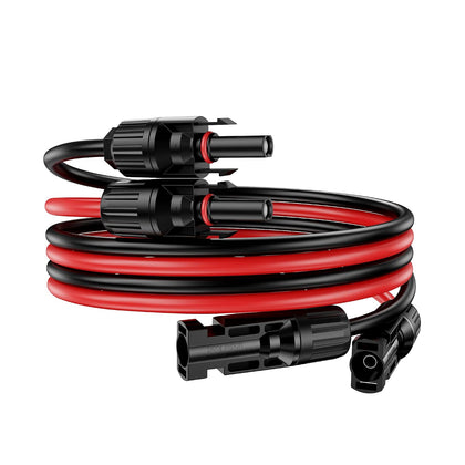 10Ft Solar Cable Solar Extension Cable,10AWG Solar Panel Extension Cable with Female and Male Connectors,Waterproof