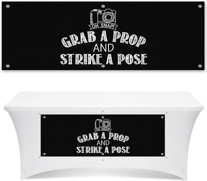 1x3ft Photo Booth Table Accessories Banner Graduation Photo Booth Props Sign, PVC Vinyl Hanging Background for Party