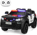 12V Police Ride-On Toy Electric Car for Kids 1-8 to Drive | Battery Powered Cop Truck with Blutooth, Remote Control