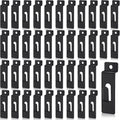 50 Packs Slatwall Hooks, Picture Hanger Utility Notch Black | Retail Display, Slatwall Panel, Pegboard, Slat Grid