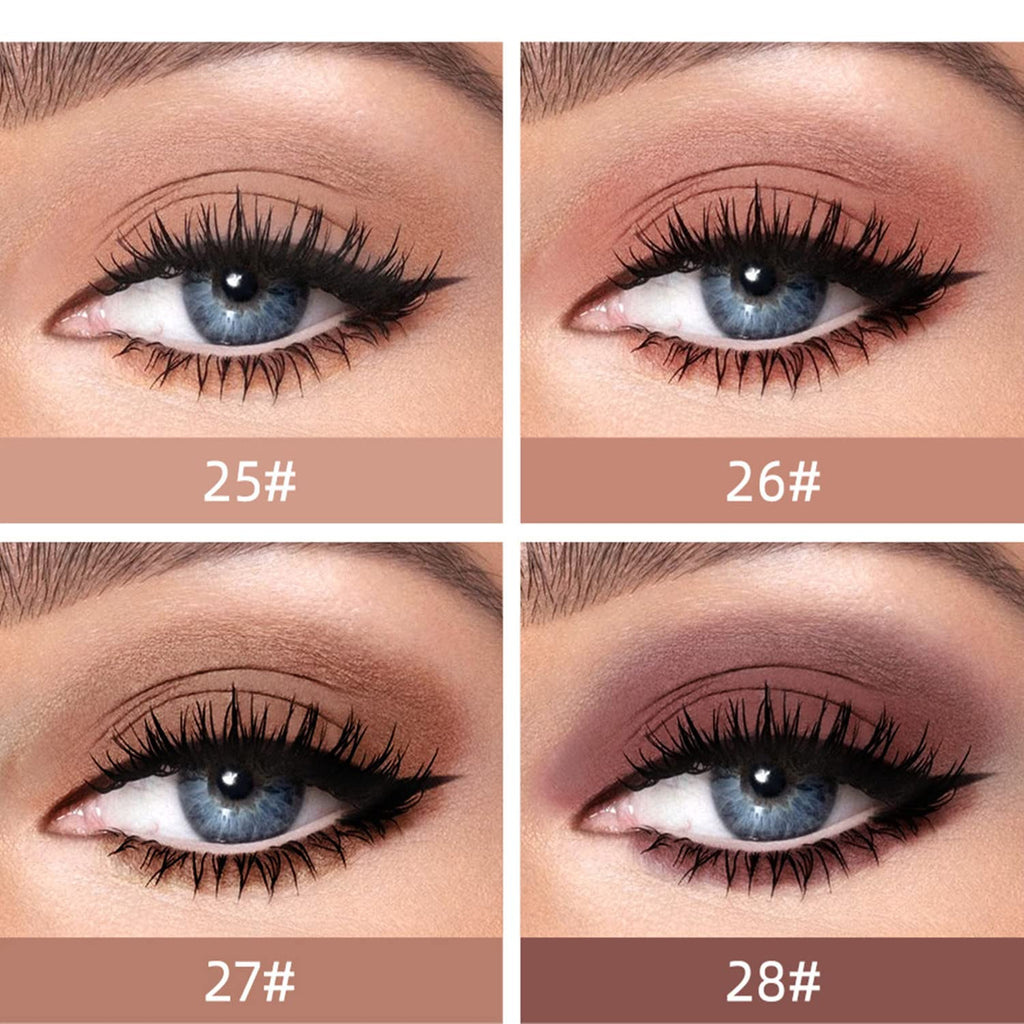 Matte Liquid Eyeshadow - 8 Neutral Nude Colors, Smooth Creamy Finish, Waterproof, Long Lasting
