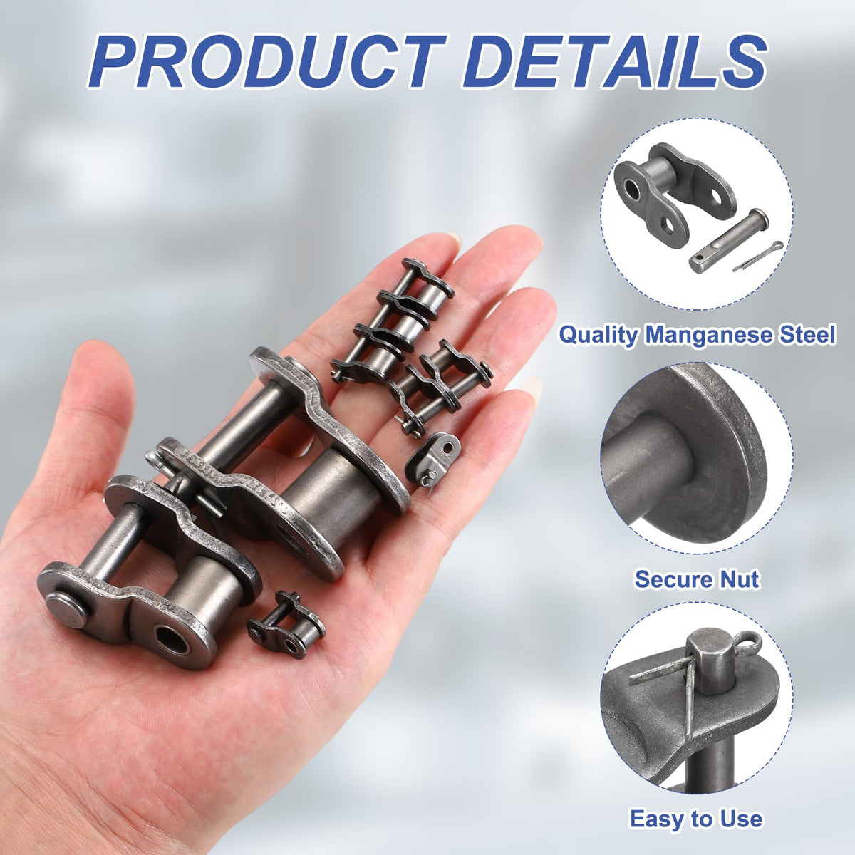 DTGN ISO(DIN) 20B-2 Roller Chain Offset Half Link 31.75mm Pitch