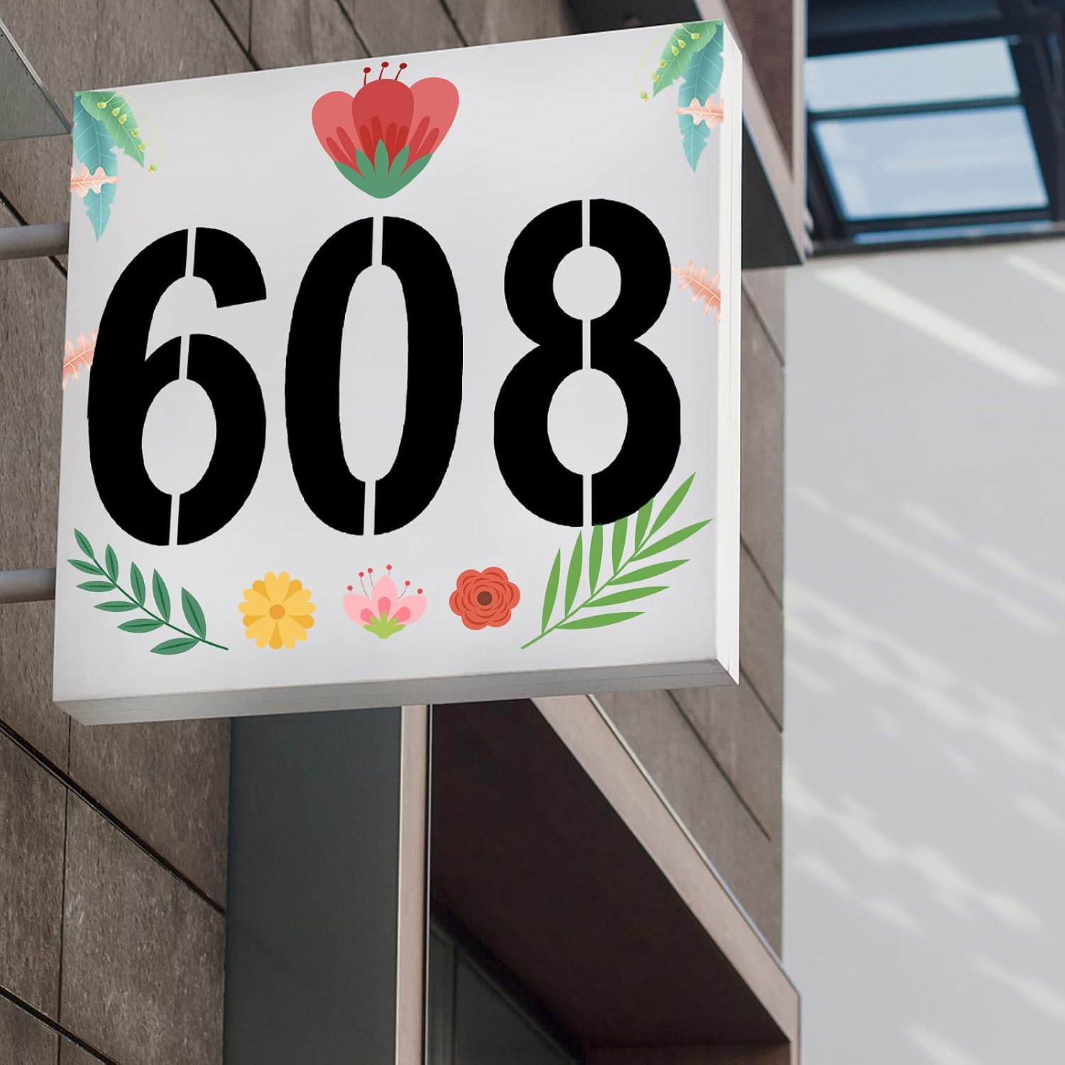 8inch Large Number Stencils, Reusable Curb Address Numbers 10pcs Plastic Parking Stencils for Painting from 0 to 9