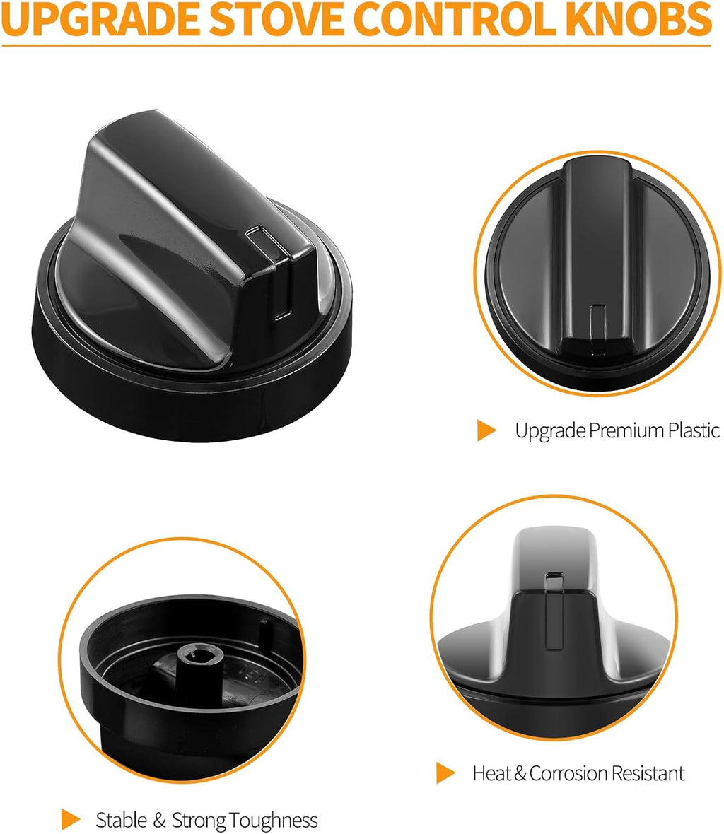 WB03X24904 191d8446 Stove Knobs Replacement for GE Electric Range Cooktop Knob General Electric Range Parts JB625RKSS