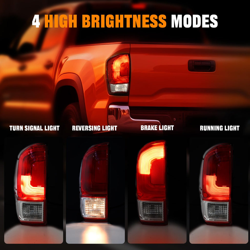 Tail Light Assembly For 2016-2023 Toyota Tacoma Left Driver Side Taillight
