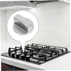 6 Pcs Gas Stove Knobs Metal Replacement, Easy Install Silver