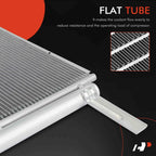 A-Premium Air Conditioning Condenser Compatible with Ram