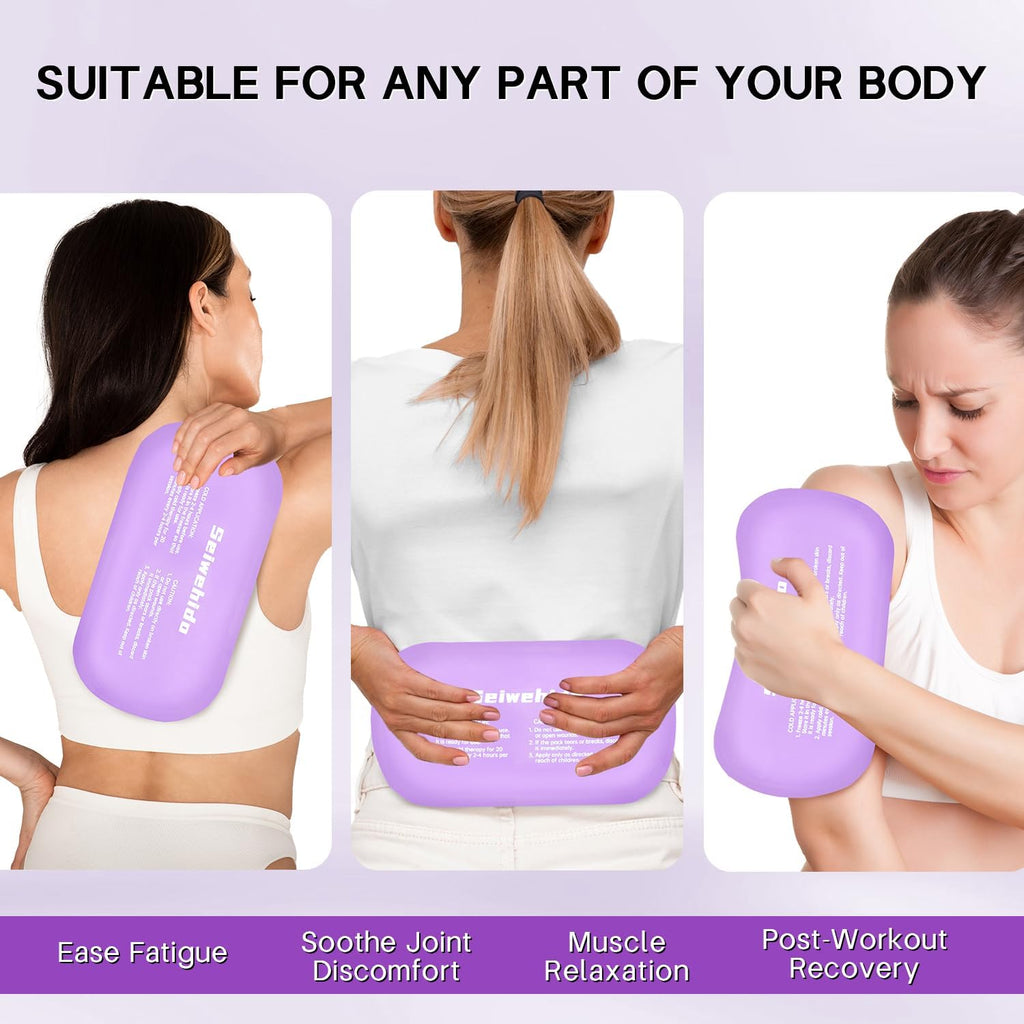 Ice Packs for Injuries Reusable Gel 2 Hot Cold Compress Therapy Pack