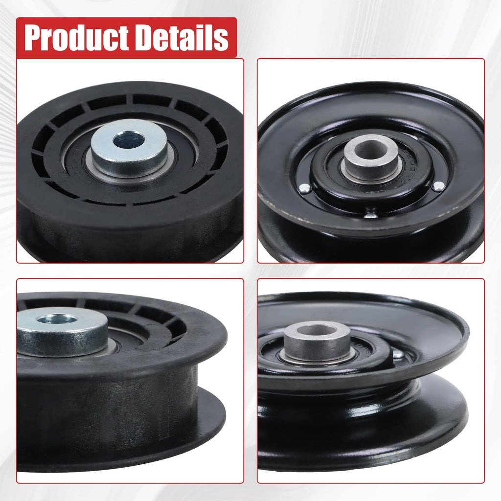 15280 Flat Hydro Drive Idler Pulley & 15718 V- Idler Pulley