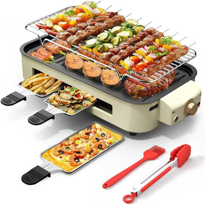 AORAN Indoor Grills Electric Smokeless – Versatile Smokeless Indoor Grill for Home Cooking, Featuring Indoor Grills