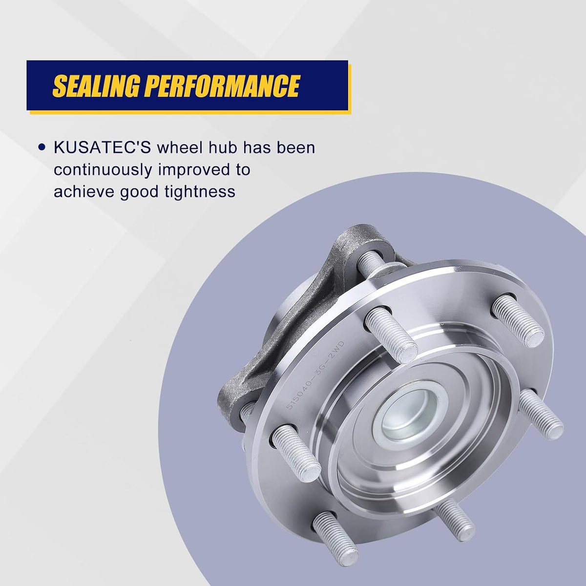 KUSATEC 950-004 Front Wheel Bearing and Hub Assembly