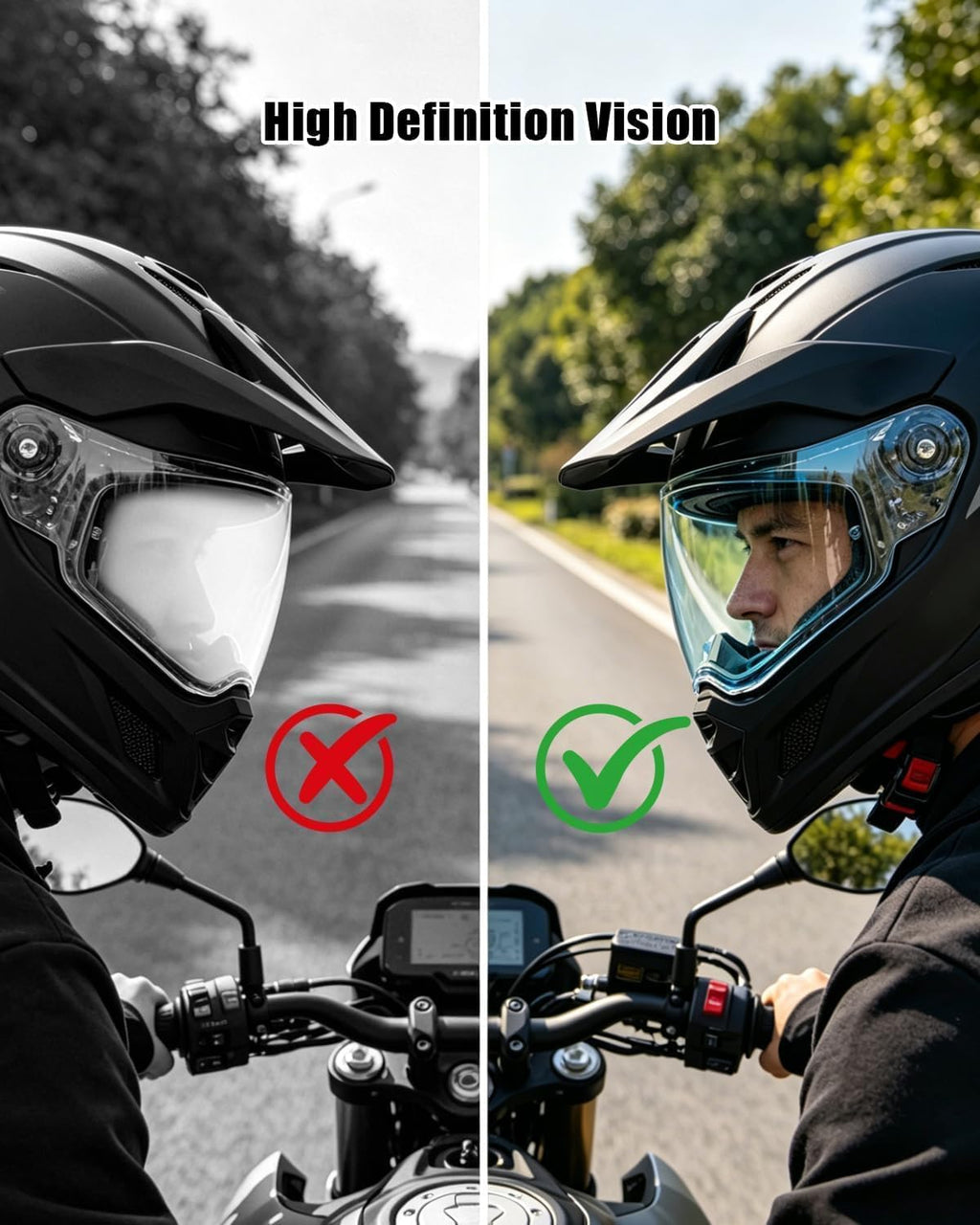 Anti-Fog Insert Fit for Shoei Helmet Visors CWR-1 CW-1 and CNS-1 | Fit for GT-Air II Neotec 3 Neotec II RF-SR Neotec