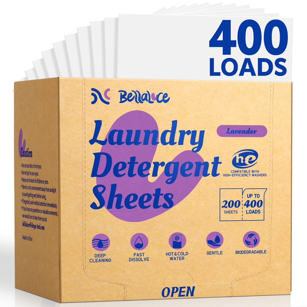 Laundry Detergent Sheets - Lavender Scent, 400 Loads