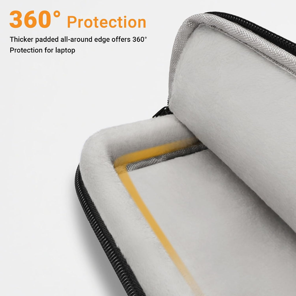 15.6 16 Inch Laptop Bag, 360 Protective Case Messenger Bag Waterproof Computer Sleeve Briefcase with Shoulder Strap