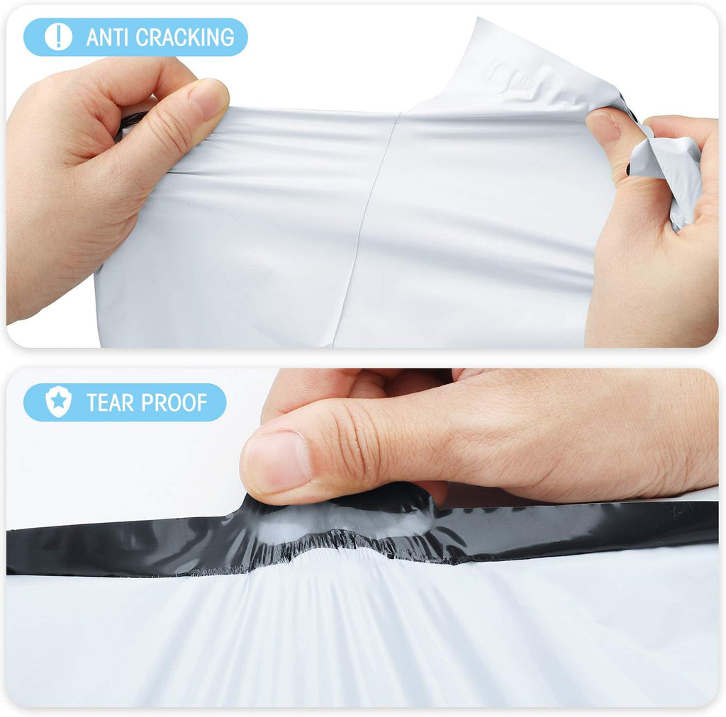 Large Poly Mailers 24x24'' 100Pcs, Waterproof Shipping Bags White | Strong Adhesive Shipping Envelopes for Clothing