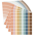 20 Sheets Color Coding Labels, Trendy Color, 0.5 x 1.77 Inch