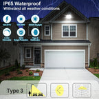 LED Parking Lot Light 300W/240W/200W Adjustable with Dusk to Dawn