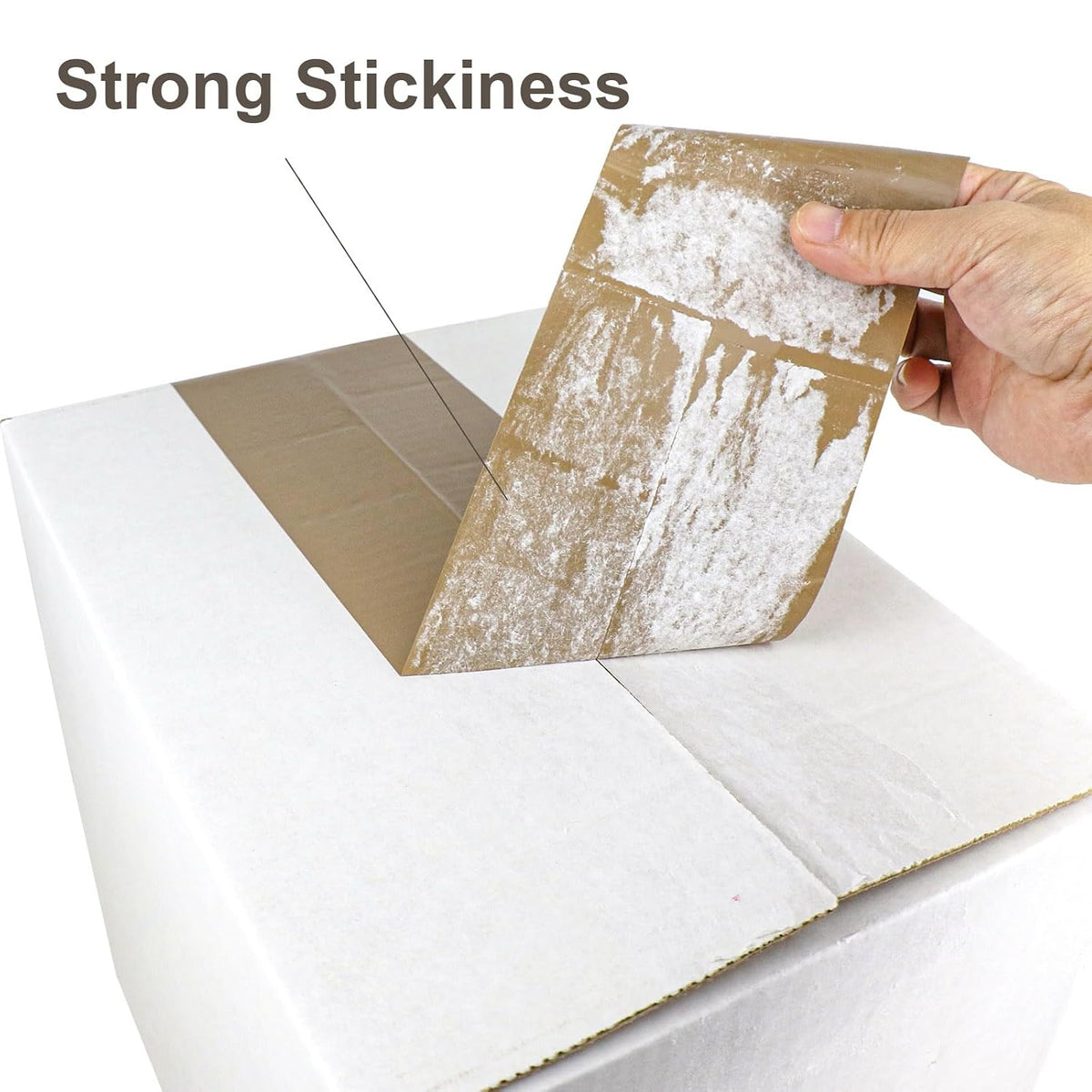 4'' Wide Brown Packing Tape, 4-inch x 110 Yards (330ft), Heavy Duty Industrial Grade Packaging Tape Refills for Box