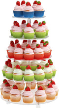 Cupcake Stand for 50 Cupcakes, 5 Tier Cupcake Holder, Clear Round Cupcake Tower, Acrylic Cupcake Stand, Cupcake