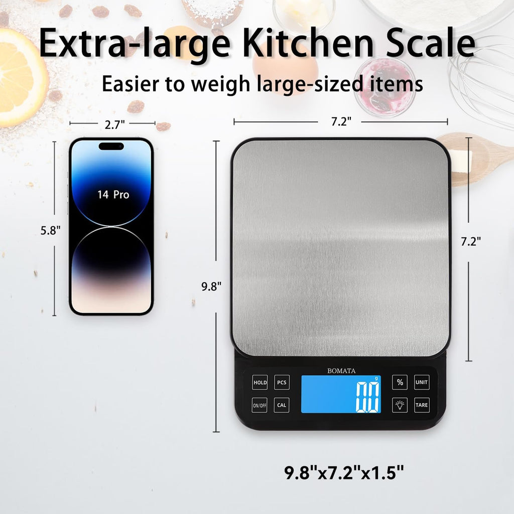 Large Kitchen Scale 0.1g/0.001oz High Precision, 11lb Bakery Scale