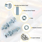 1012Pcs Grade 8.8 Metric Bolts Assortment