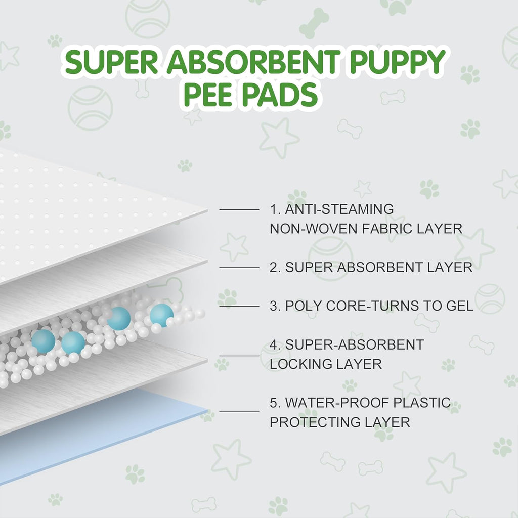 Best Value Dog Training Pads Giant Size | Dog Pee Pads XXXL Size | Super Absorbent Puppy Pads (30" x 45", 30 Count)