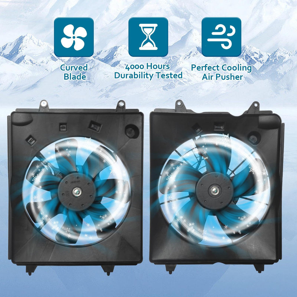 Engine Radiator Cooling Fan Assembly Compatible for Honda CR-V 2010-2016