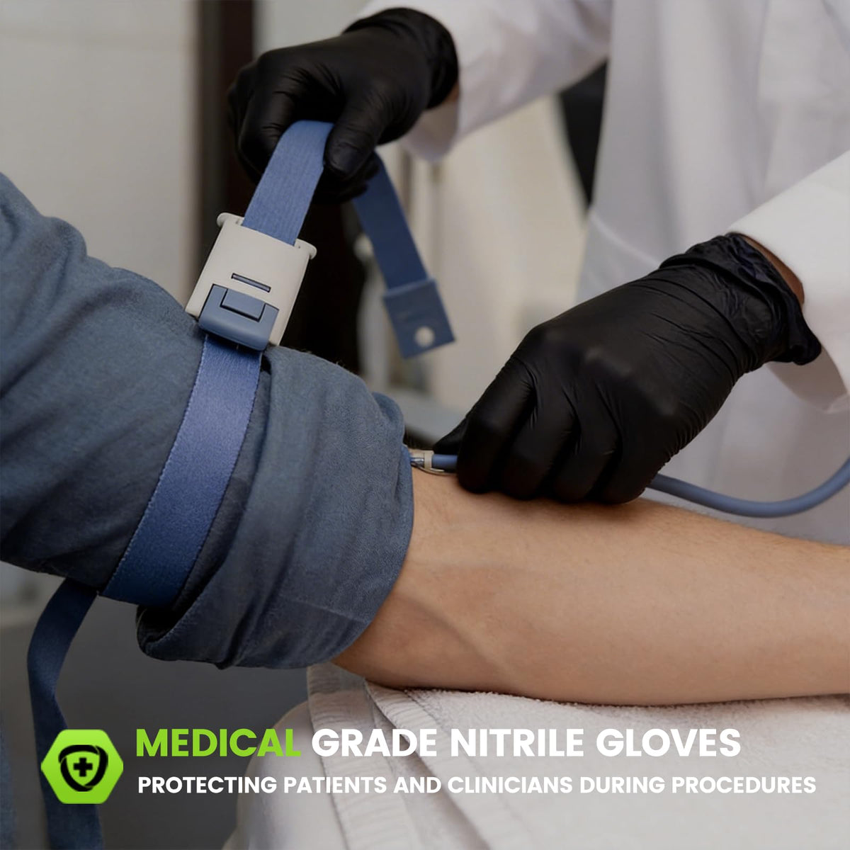 Black Disposable Nitrile Gloves, 6 Mil, X-Large, 100 Count