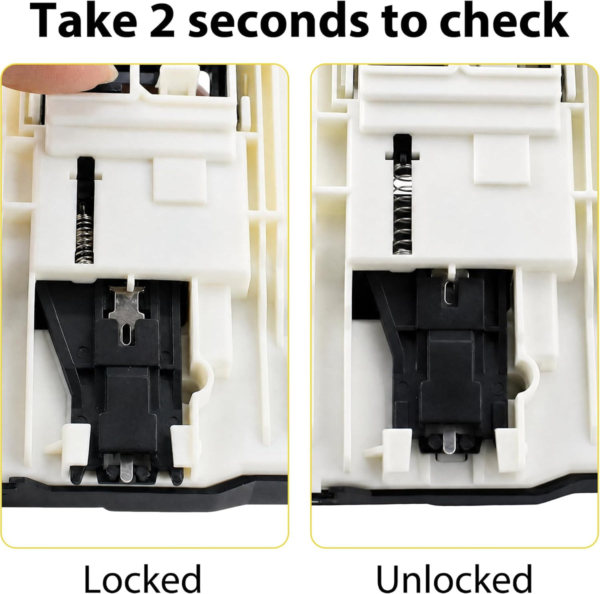 TOMOON Upgraded W11307244 W10682535 Washer Lid Lock Replacement