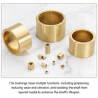 uxcell 40Pcs Sleeve Bearings, 4mm Bore x 8mm OD x 6mm Length, Self-Lubricating Sintered Bronze Bushings