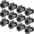 12 Pack 3/4'' Plastic Garden Hose Shut Off Valve, Garden Hose Quick Connect