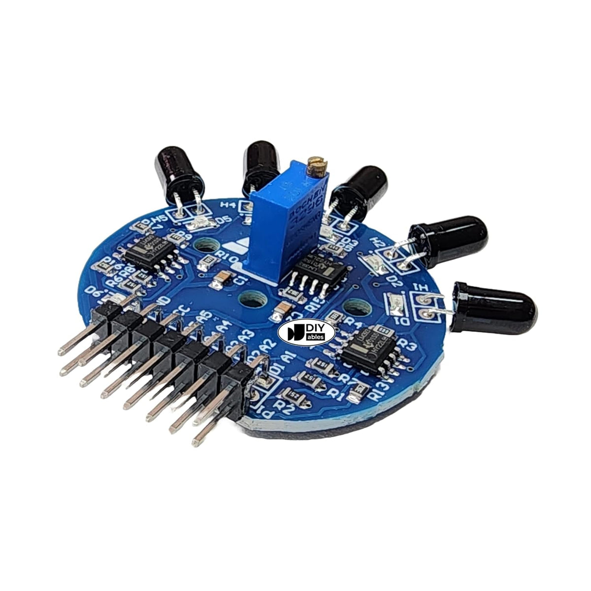 Infrared Flame Sensor Module 5 in 1 Fire Detection Sensor with Analog and Digital Output Adjustable Sensitivity Compatible with Arduino ESP32 ESP8266 Raspberry Pi DIY Electronics Projects, 1 Set