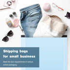 Light Blue Large Poly Mailers 24x24 for Clothes, Business, 50pcs