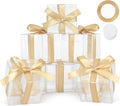 35 Pcs Clear Boxes for Favors, 6x6x6 Inches Clear Gift Boxes